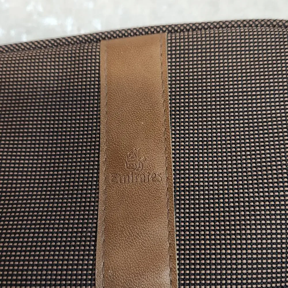 BVLGARI Mens Brown Emirates Toiletry Bag